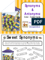 Synonyms & Antonyms:: Color-Coded Candy