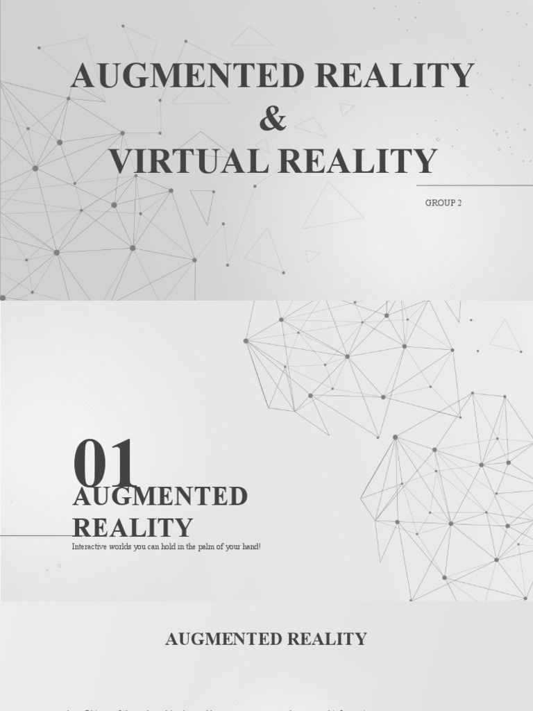 Augmented Reality & Virtual Reality Group 2 PDF Virtual Reality