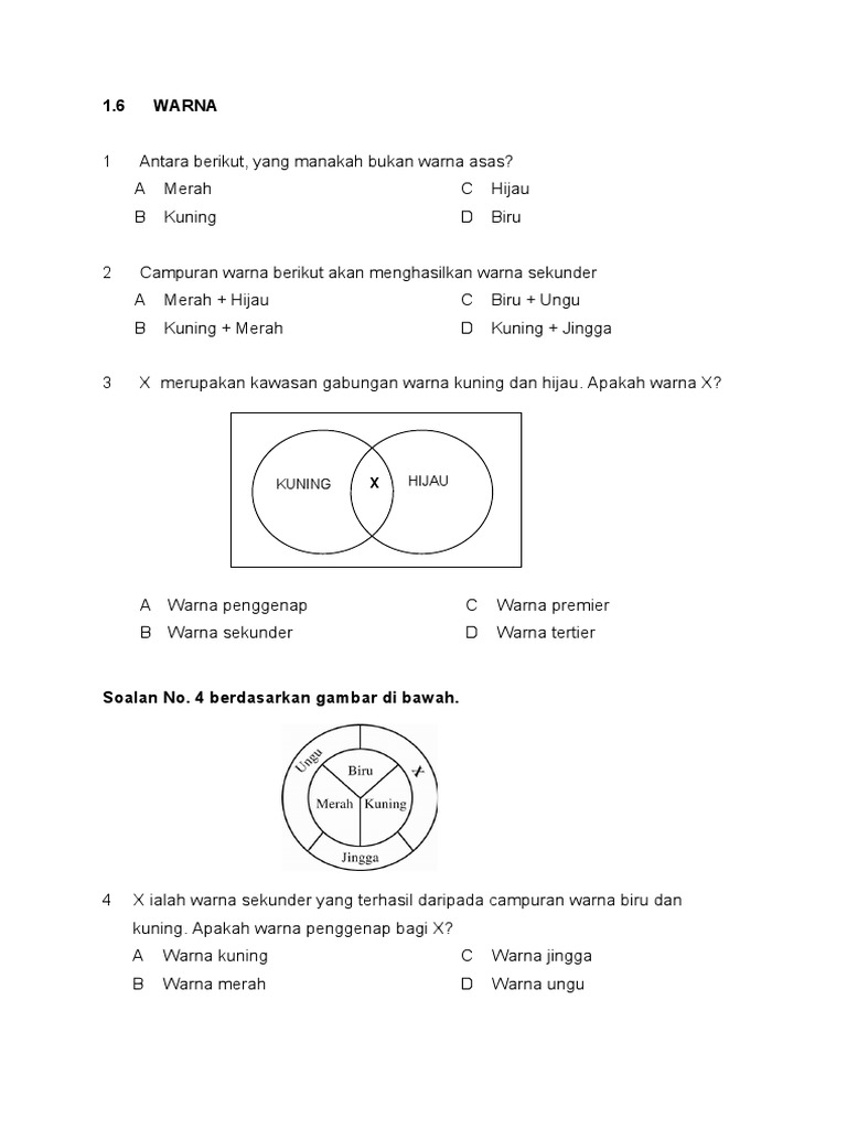 Soalan Warna Pdf