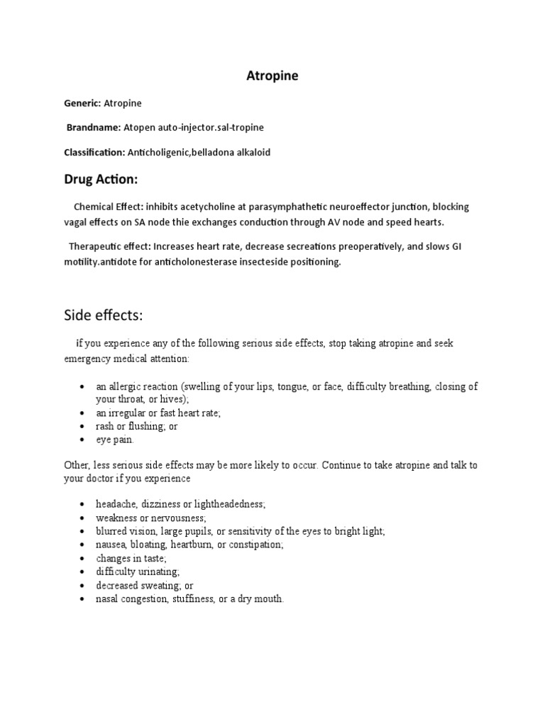 Image Result For Atropine Injection Uses Side Effects Warnings Drugs Com