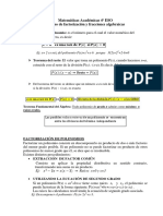 5 Resumen y Ejemplos Factorización - Frac Alg
