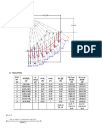 Slice NO. (1) W (lb/ft) (2) α (deg) (3) sin α (4) cos α (5) ΔL (ft) (6) W sin α (lb/ft) (7) W cos α (lb/ft)