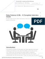 Data Science & ML - A Complete Interview Guide - Dimensionless PDF