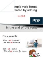 Simple Verb Forms Are Created by Adding