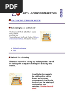 Calculating Forces of Motion