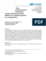 A Review On The Mechanical Performance of Three-Dimensional Warp Interlock Woven Fabrics As Reinforcement in Composites