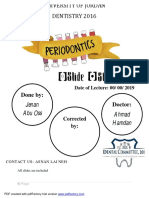 Periodontology SHEET