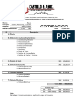 cotizaciones MIGUEL PROY LA CEIBA