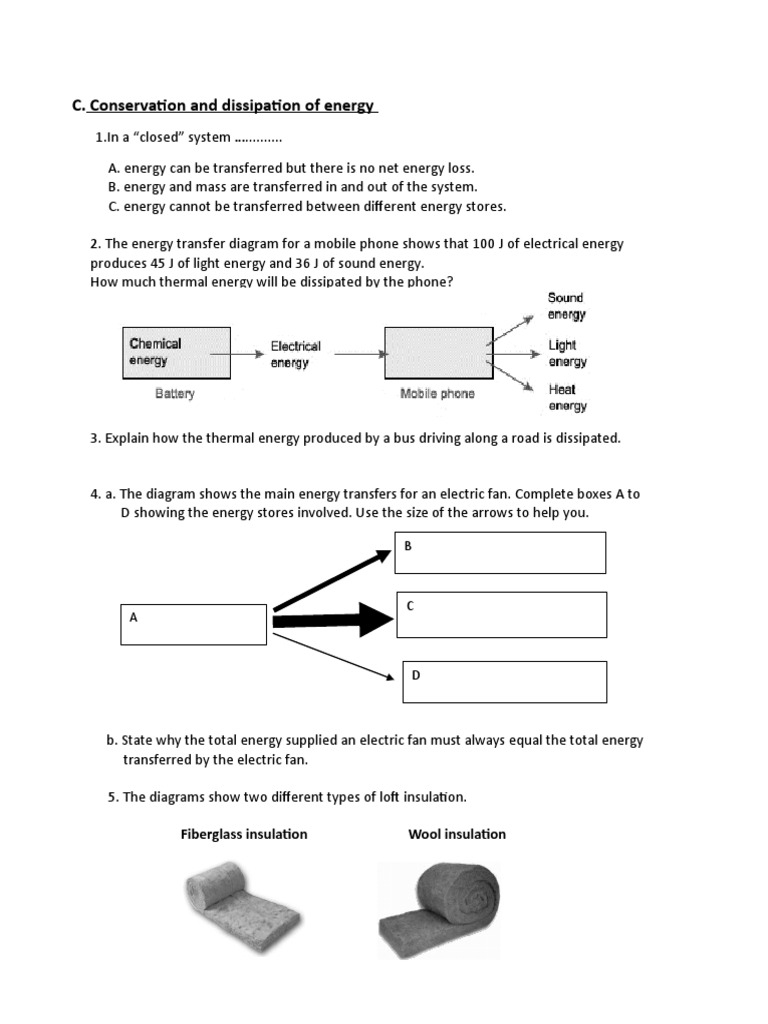 Phyiscs Energy PDF Thermal Insulation Building Insulation