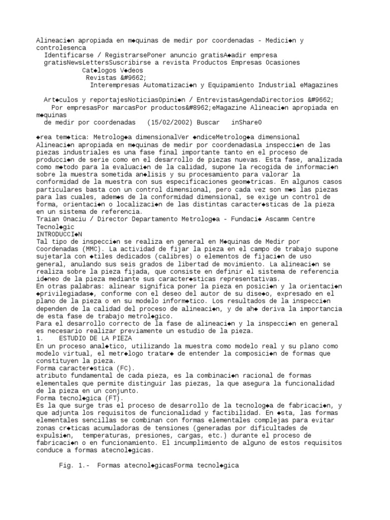 Alineación en Máquinas de Medir CMM | PDF | Sistema coordinado ...