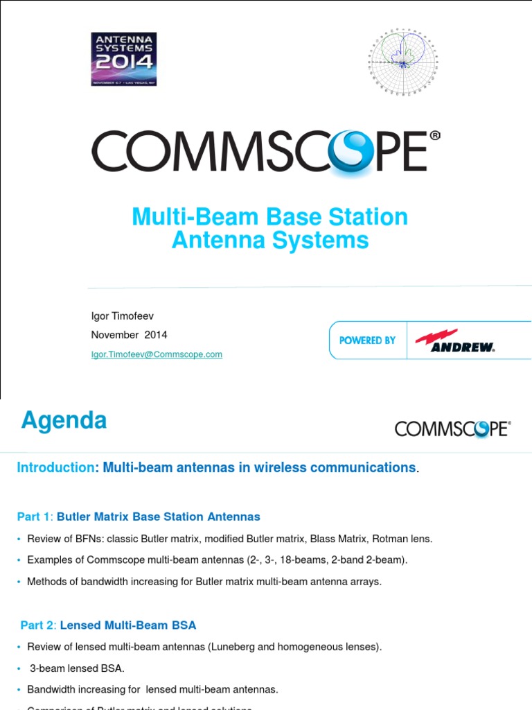 Commscope - Multi Beam Antenna System | PDF | Antenna (Radio ...