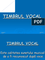 Timbrul muzical vocal