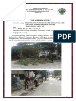 Post Activity Report: Office of The Sangguninag Barangay Burnham-Legarda Barangay