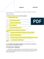 Tarea III de Español I sobre división silábica y acentuación de palabras