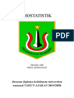 Biostatistik: Jurusan Diploma Kebidanan Universitas Nasional TAHUN AJARAN 2019/2020