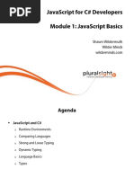 Javascript For C# Developers Module 1: Javascript Basics: Shawn Wildermuth Wilder Minds