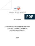 Guideline Industrial Training Programme - 2020