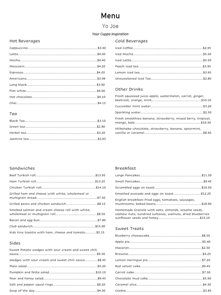 Hot Beverages PDF Foods Cuisine