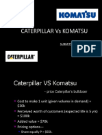 Caterpillar Vs Komatsu: Submitted By