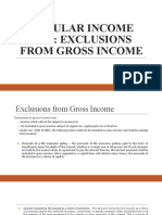 Exclusion of Gross Income