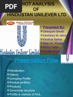 Download SWOT Analysis of Hindustan Unilever Ltd by Milan Kumar Pandey SN46259548 doc pdf