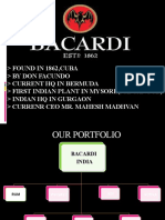 Found in 1862, Cuba by Don Facundo Current HQ in Bermuda First Indian Plant in Mysore (Nanjangud) Indian HQ in Gurgaon Currenr Ceo Mr. Mahesh Madhvan