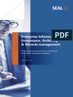 Enterprise Information Governance, Archiving & Records Management