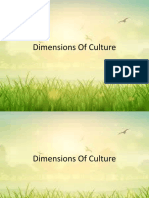 Dimensions of Culture