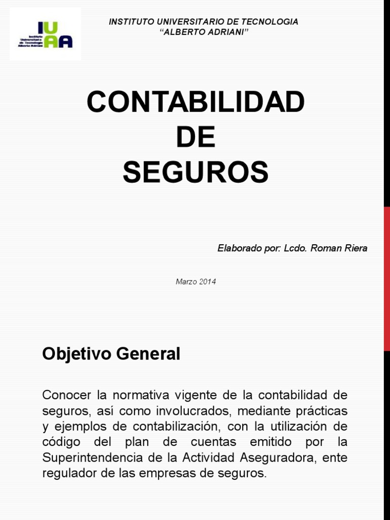 Contabilidad de Seguros: Normativa y Prácticas | PDF | Póliza de ...