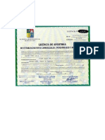 licencia de funcionamiento