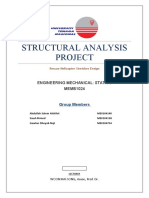 Structural Analysis Project: Engineering Mechanical: Statics MEMB1024