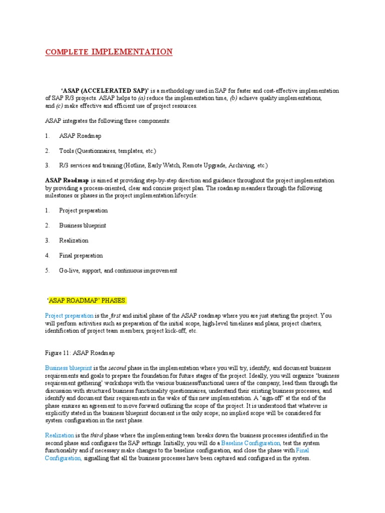 Accelerated SAP Implementation Guide | PDF | Sap Se | Total Cost Of ...