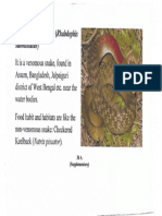 Snakes of Bengal Supplementary Page