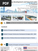 Railway Development and Long Term Plan in Thailand