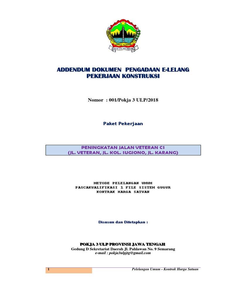 Addendum Dokumen Pengadaan Pdf