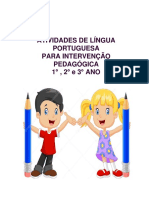 Atividades de Língua Portuguesa para 1o, 2o e 3o ano