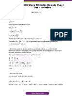 CBSE Class 12 Maths Sample Paper Set 1 Solution: 1. Given ( ) 4