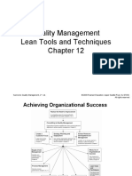 Quality Management Lean Tools and Techniques