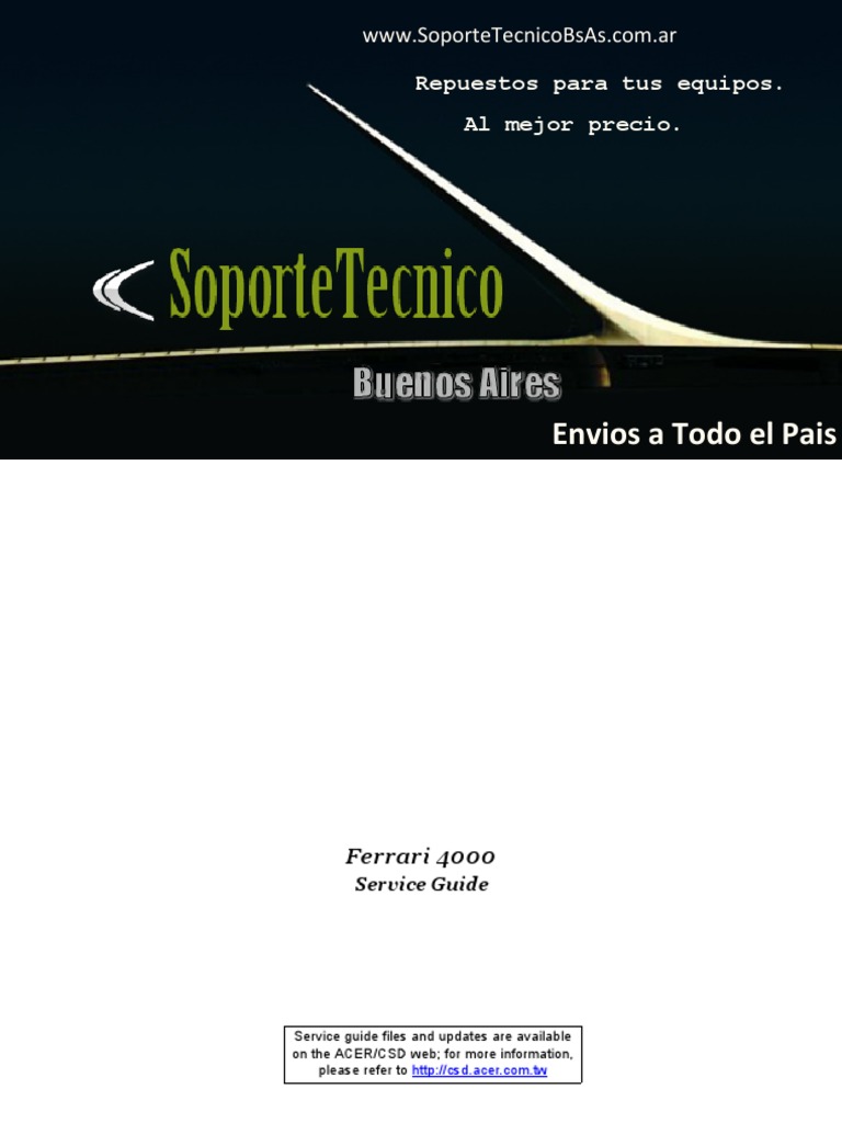 Service Manual Acer Ferrari 4000 | Computer Keyboard | Advanced Micro  Devices