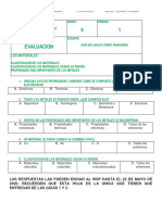 Evaluacion Grado 9