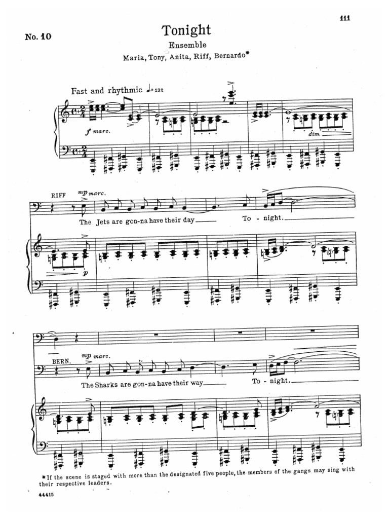 Tonight Quintet West Side Story2 PDF PDF