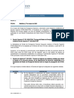 Memorandum  del DS 051-2020-PCM y DU 033-2020