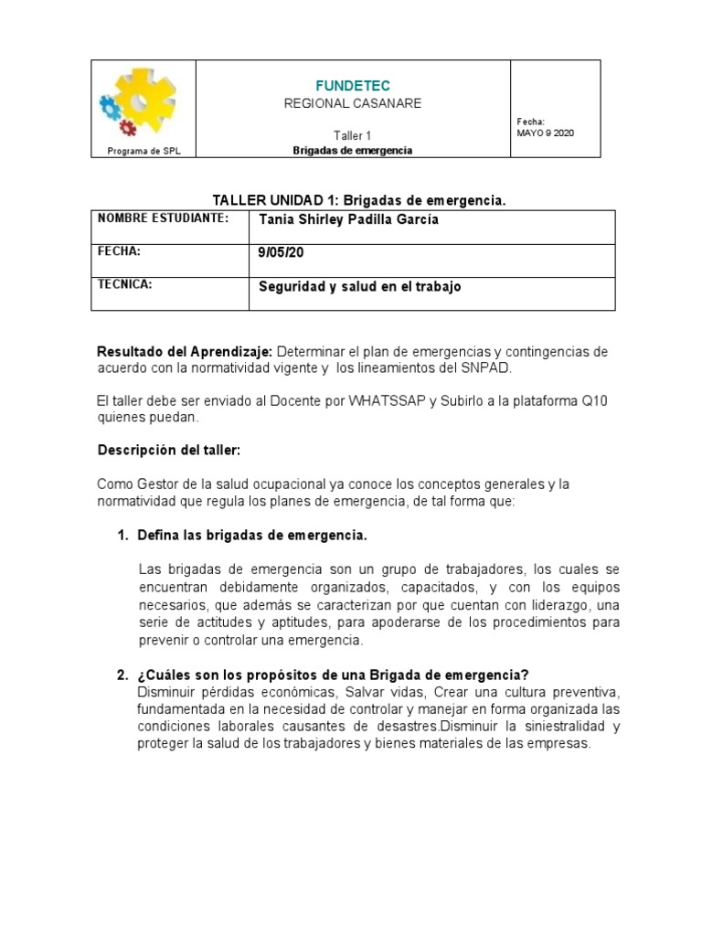 Colores y Distintivos de Brigadas de Emergencia | PDF | Seguridad y ...