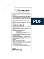 Acnecare: Salicylic Acid 0.5% (W/W) Gel