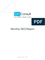 Monthly SEO Report: Generated On May 1, 2020