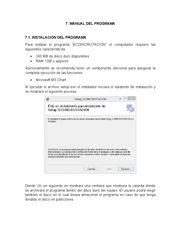 Instalación y Uso de ECOINCRUSTACIÓN | PDF | Programa de computadora ...