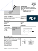 Level Tip Type Fiber Teflon Tip Optical: Product Description 1049-X Ordering Key