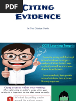 Citing Evidence: In-Text Citation Guide