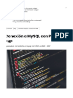 Aprende A Conectarte A Mysql Con PDO en PHP - 2017