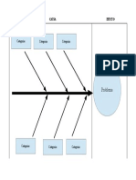 Diagrama de Ishikawa Plantilla Sencilla PDF